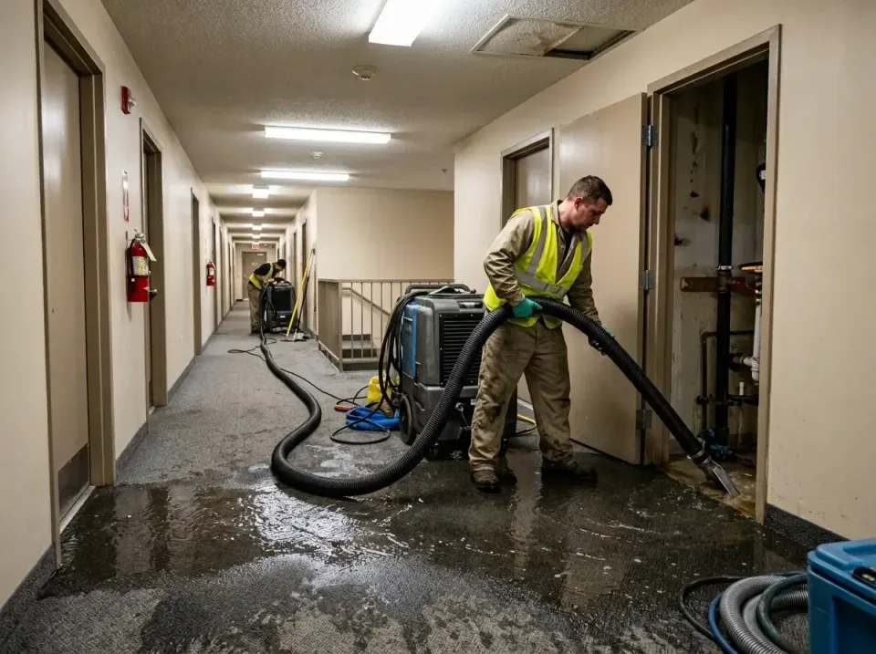multi-unit-apartment-hallway-f-005 — frequently asked questions, Emergency Burst Pipe Water Extraction & Removal in Homer, LA